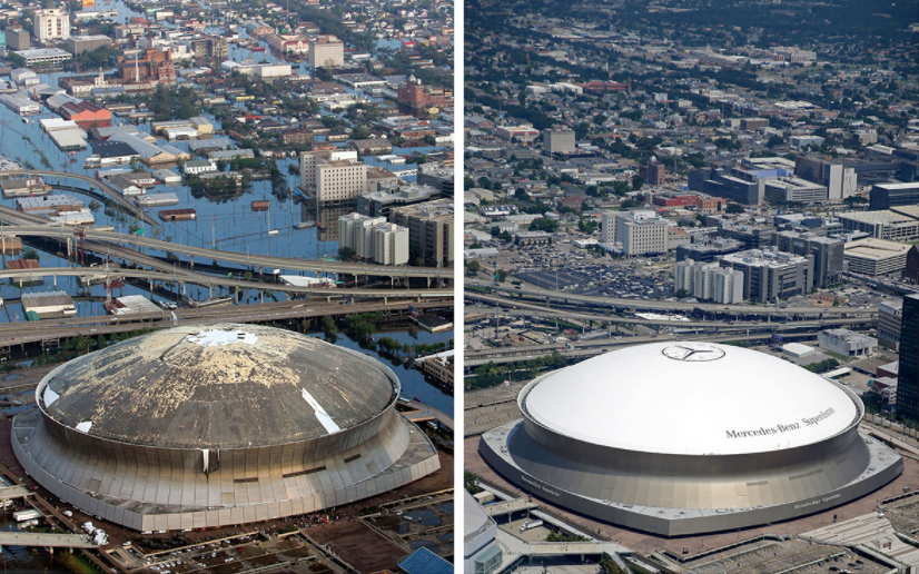 New Orleans in 2005 and 2015